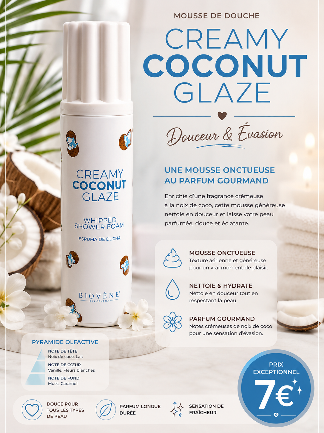 Chantilly de douche