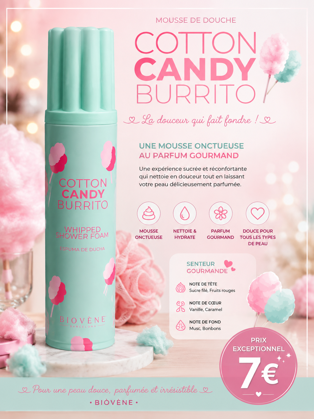 Chantilly de douche