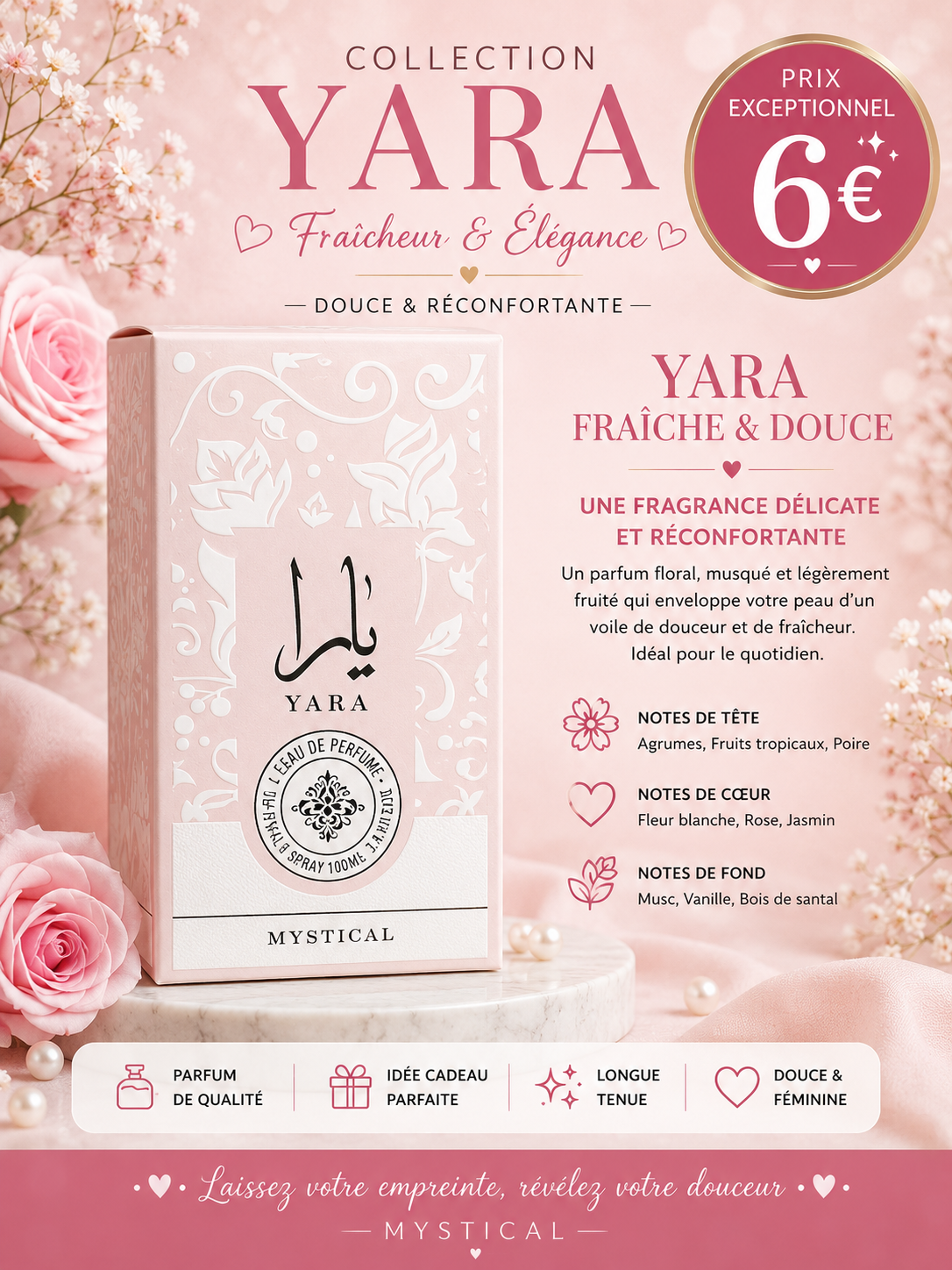 Yara rose 30 ml