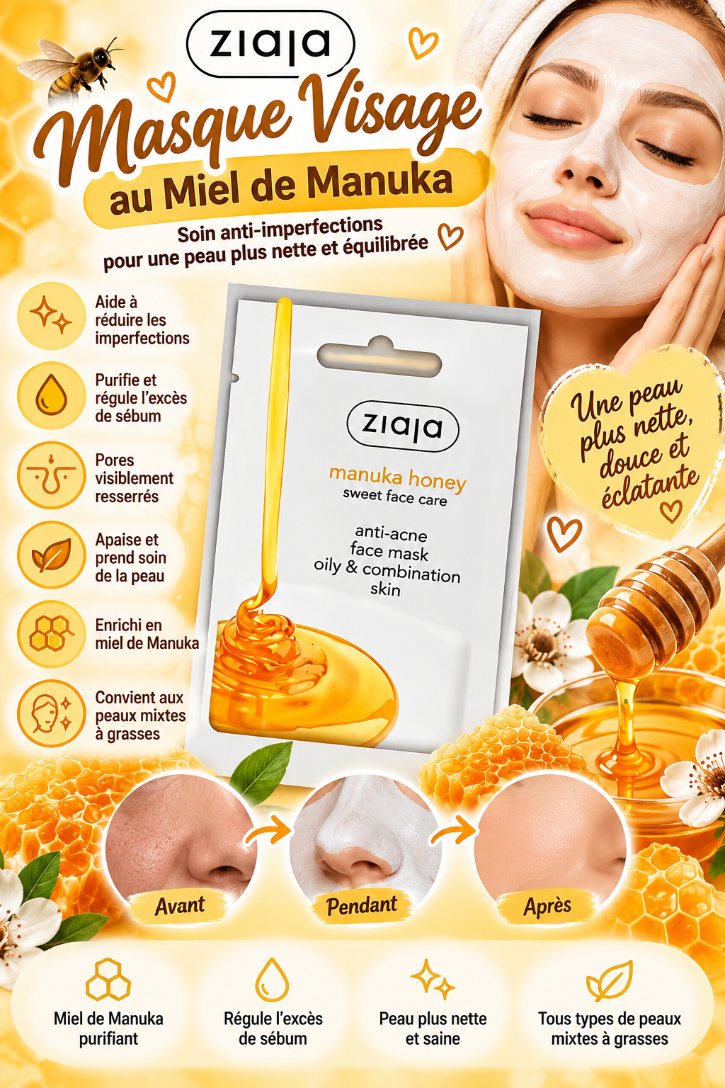 Masque anti acne
